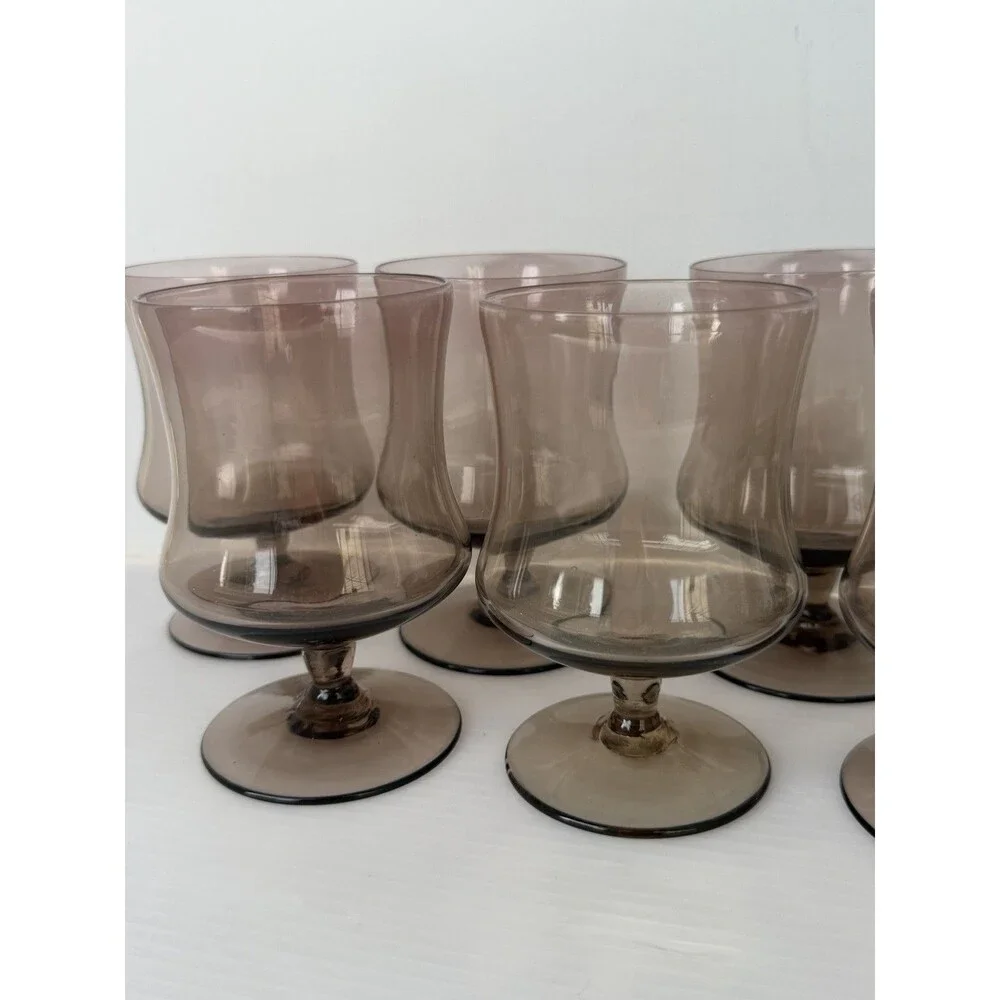 Libbey vintage tawny
